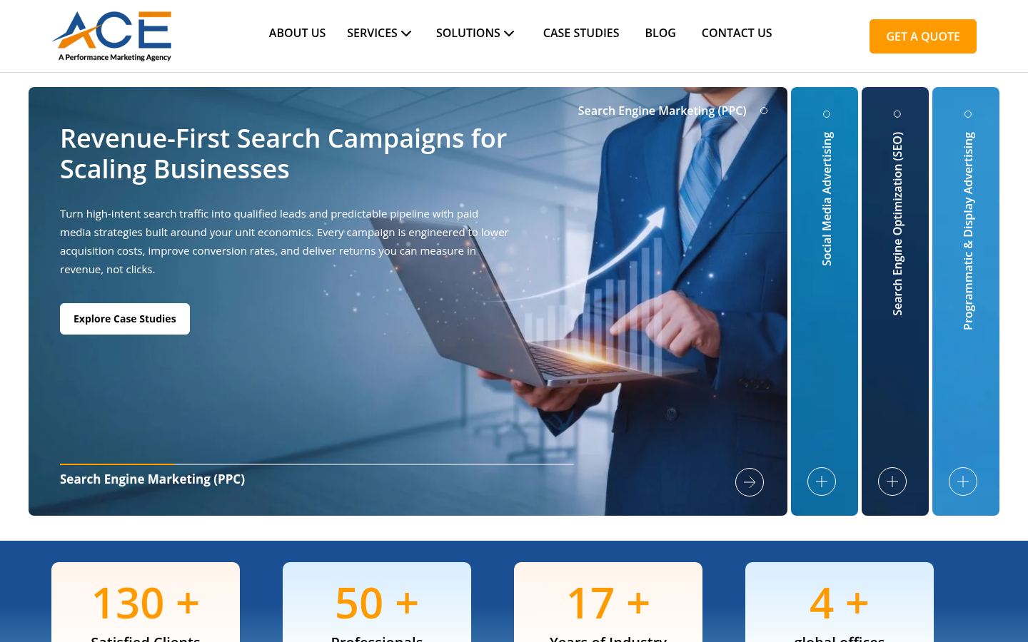 Ace Performance Marketing New &middot; HOMEPAGE_SCREENSHOT