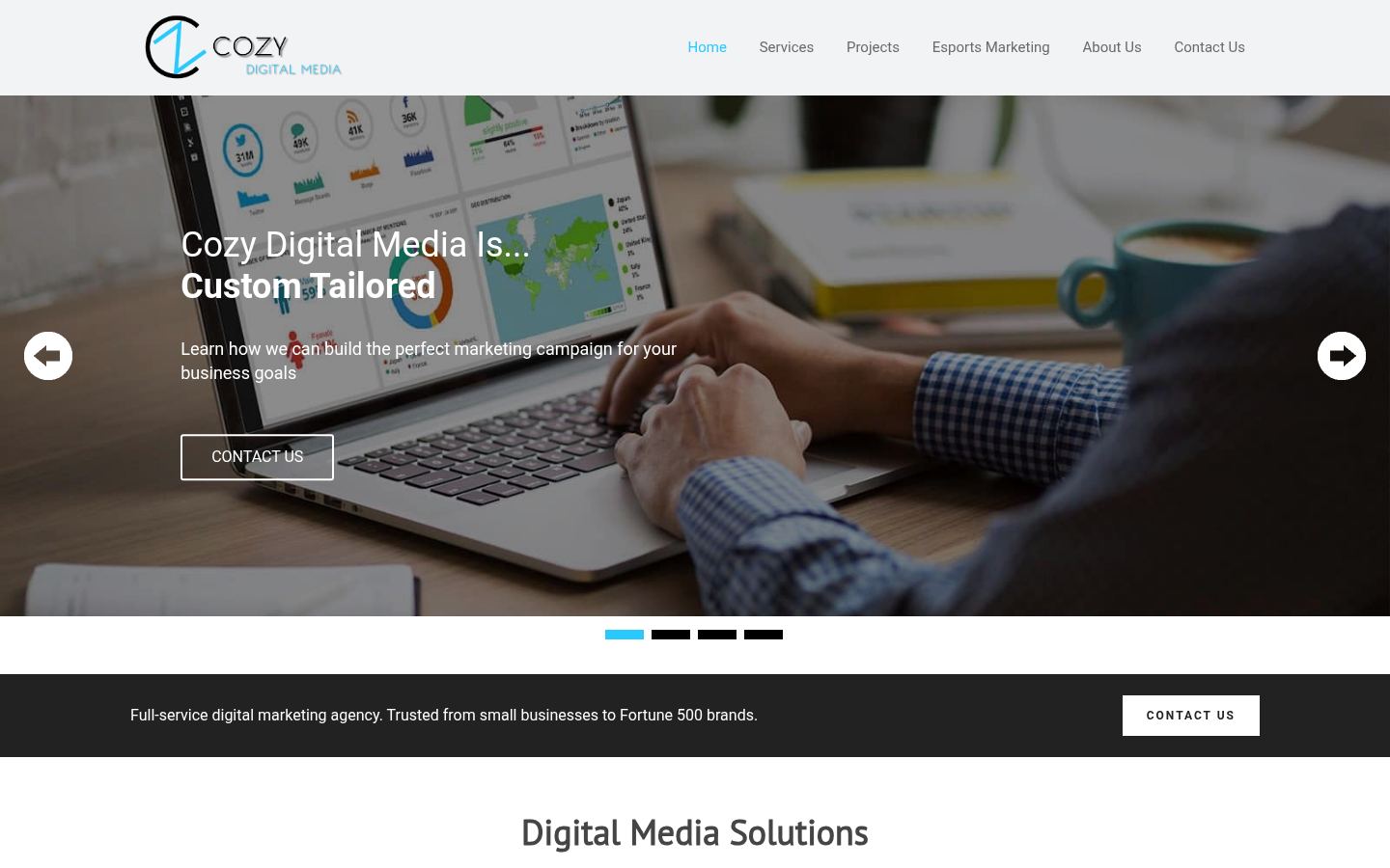 Cozy Digital Media &middot; HOMEPAGE_SCREENSHOT