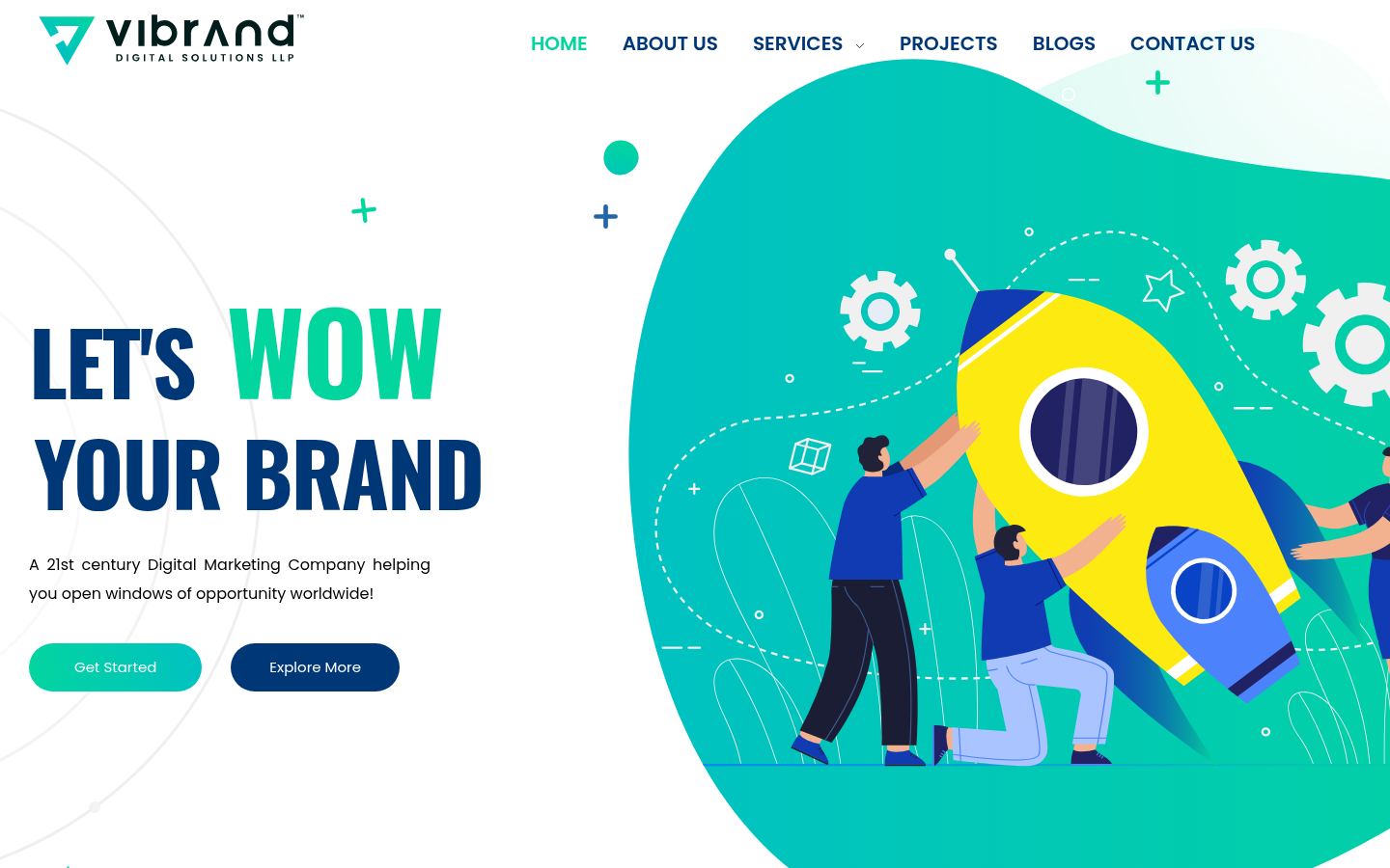 Vibrand Digital Solutions LLP &middot; HOMEPAGE_SCREENSHOT