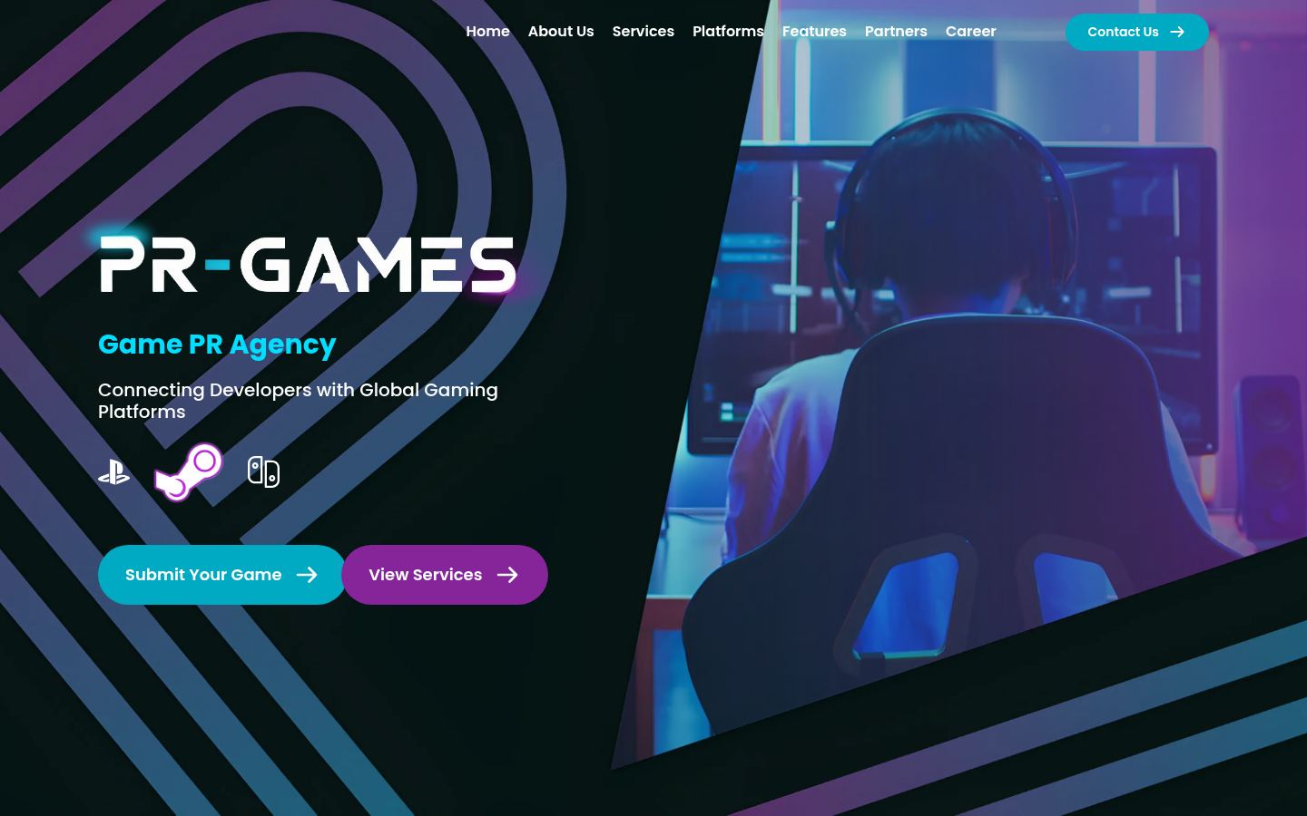 PR-Games &middot; HOMEPAGE_SCREENSHOT