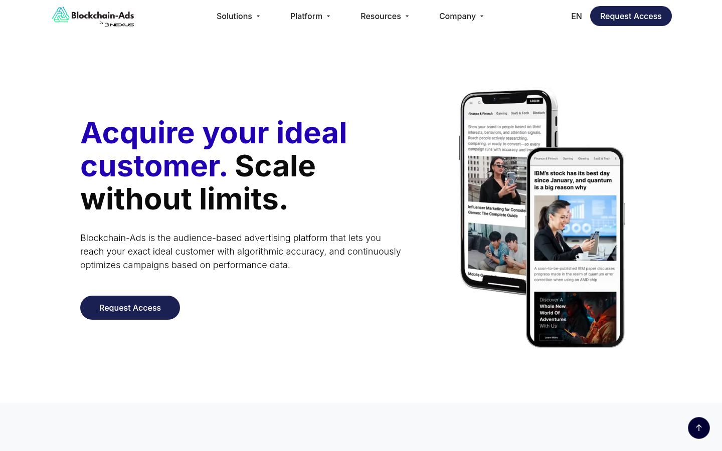 Blockchain-Ads &middot; HOMEPAGE_SCREENSHOT