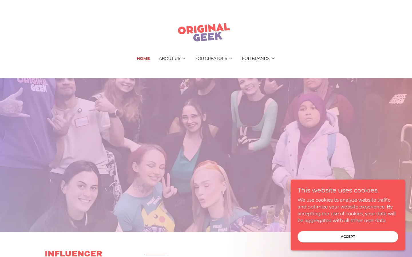 Original Geek &middot; HOMEPAGE_SCREENSHOT