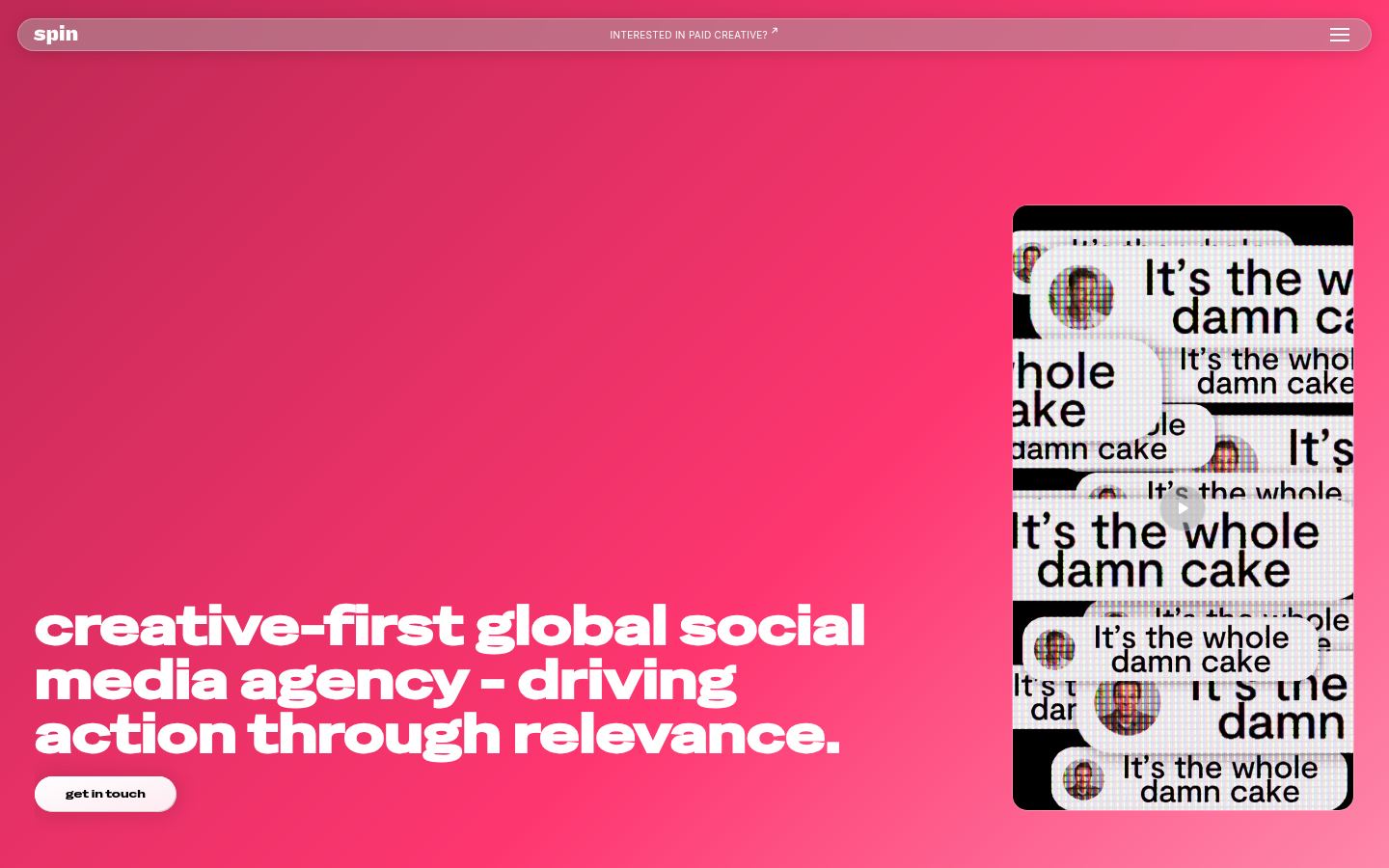 Spin Brands Ltd &middot; HOMEPAGE_SCREENSHOT