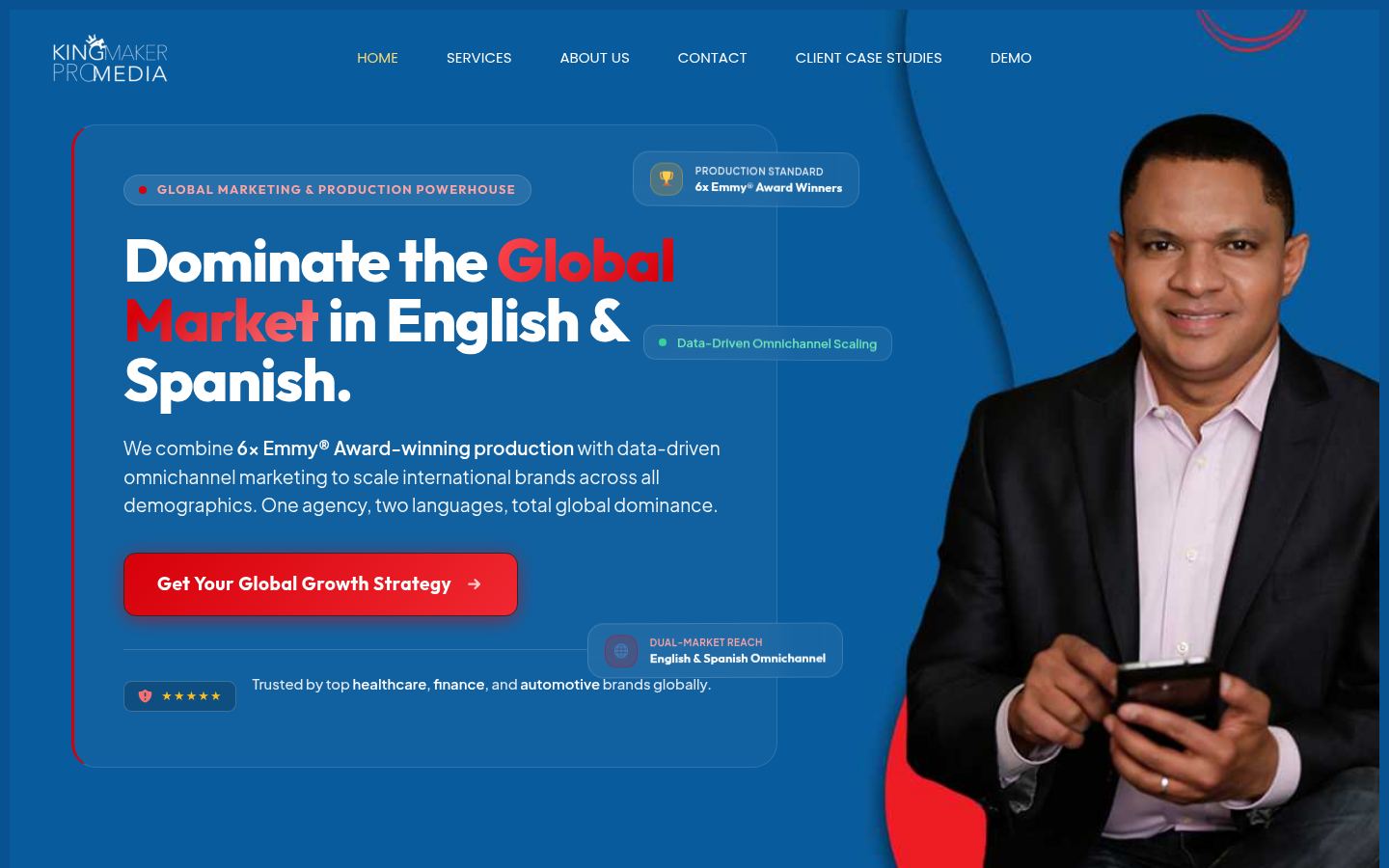 Kingmaker Promedia &middot; HOMEPAGE_SCREENSHOT