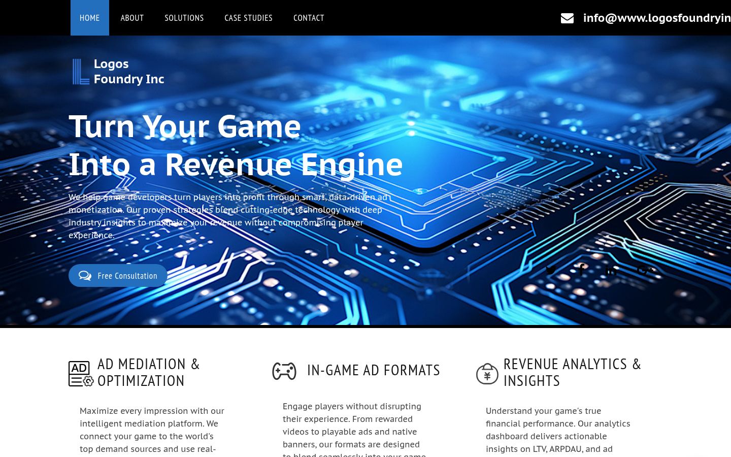 Logos Foundry Inc &middot; HOMEPAGE_SCREENSHOT
