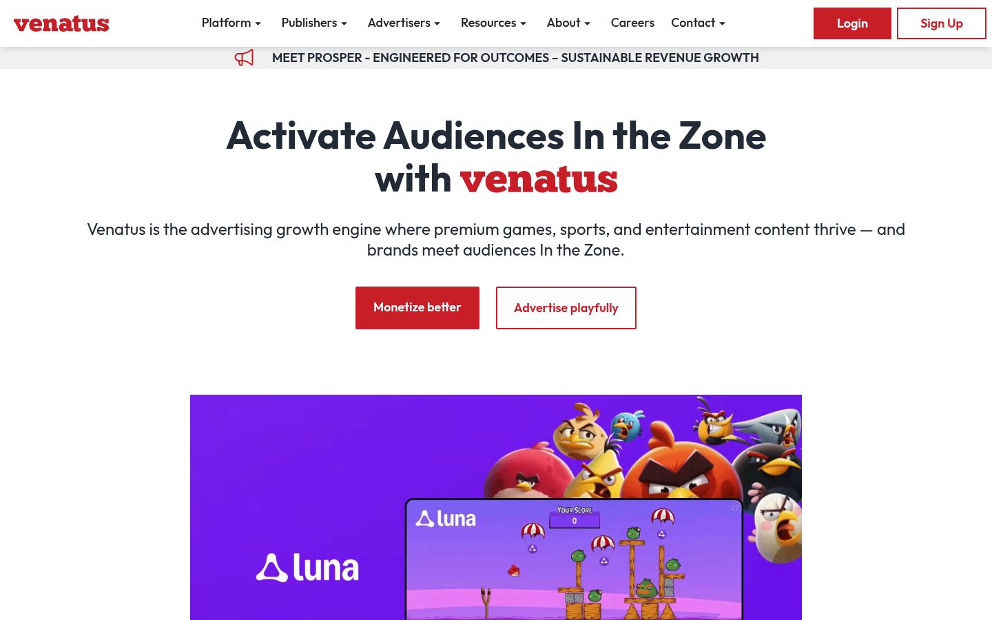 Venatus &middot; HOMEPAGE_SCREENSHOT