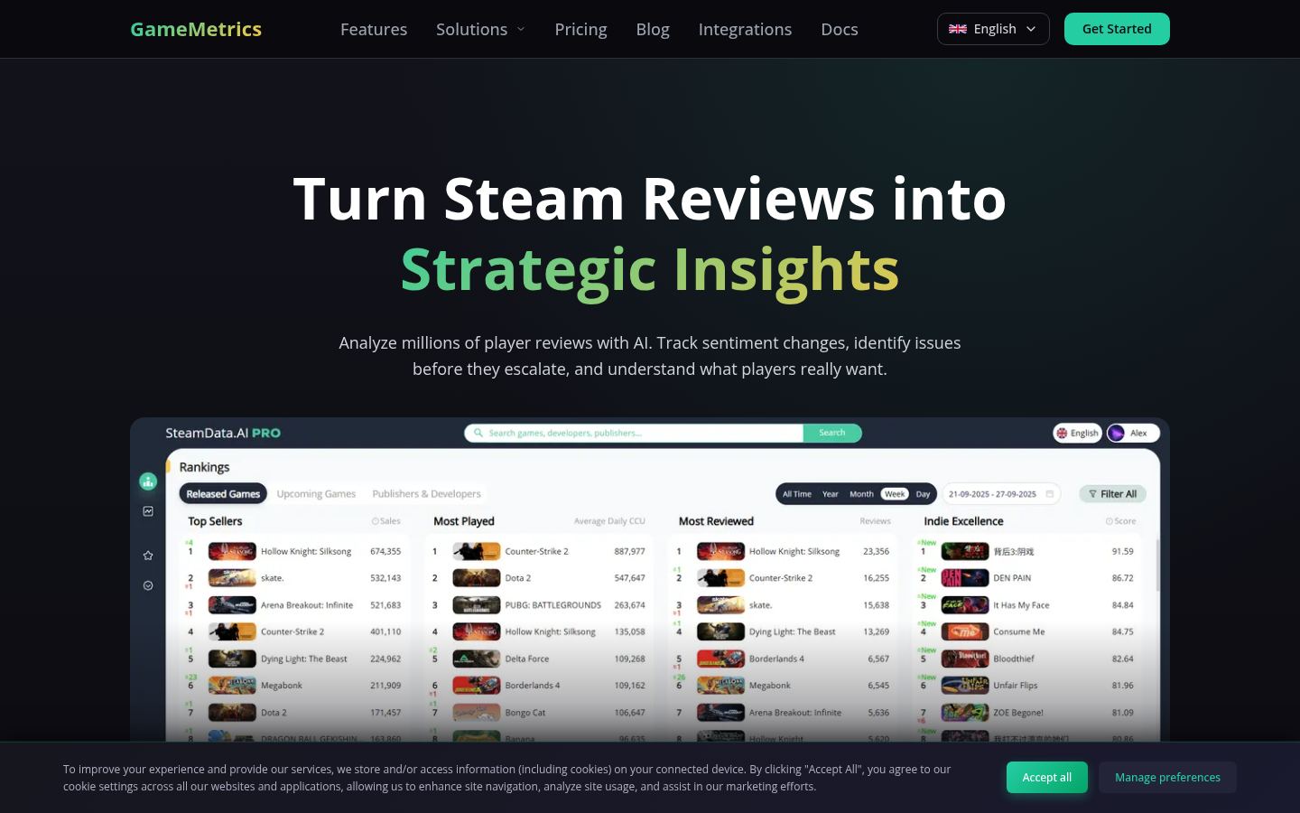 GameMetrics &middot; HOMEPAGE_SCREENSHOT