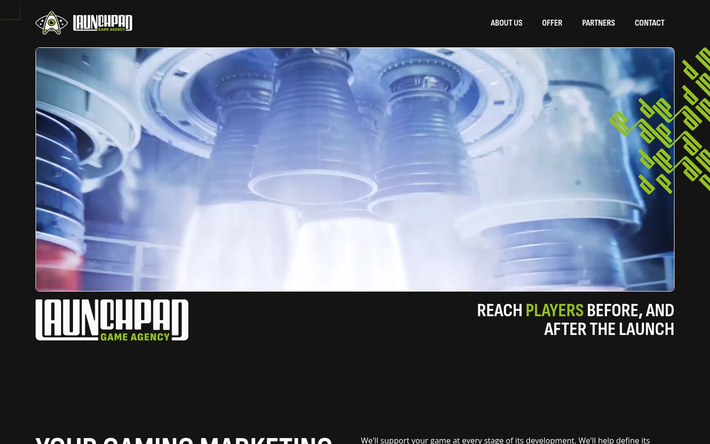 LaunchPad Game Agency · HOMEPAGE_SCREENSHOT
