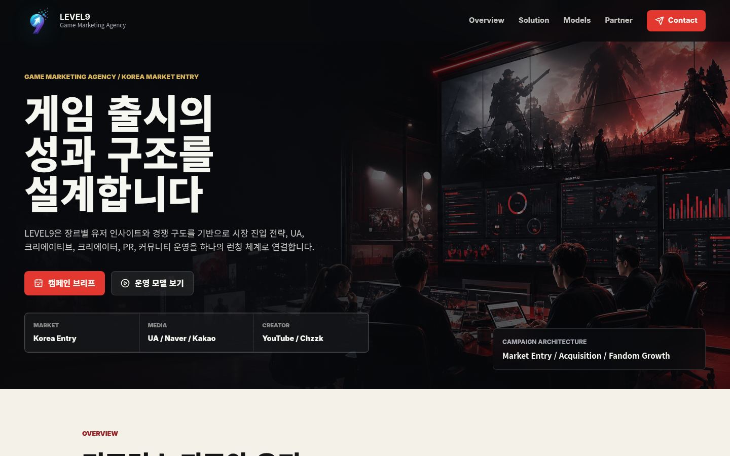 LEVEL9 &middot; HOMEPAGE_SCREENSHOT