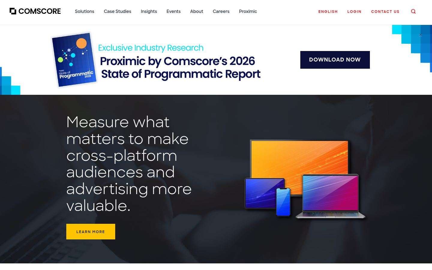 Comscore, Inc. &middot; HOMEPAGE_SCREENSHOT