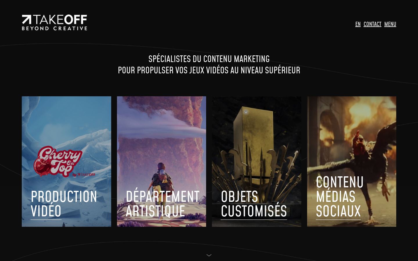 TAKEOFF Creative &middot; HOMEPAGE_SCREENSHOT