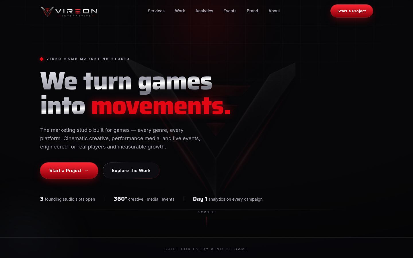 Vireon Interactive &middot; HOMEPAGE_SCREENSHOT