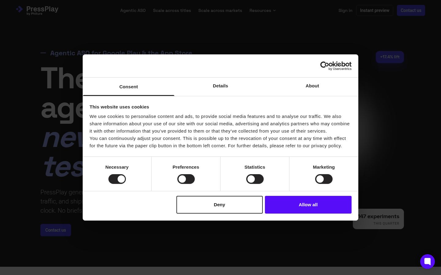 PressPlay &middot; HOMEPAGE_SCREENSHOT