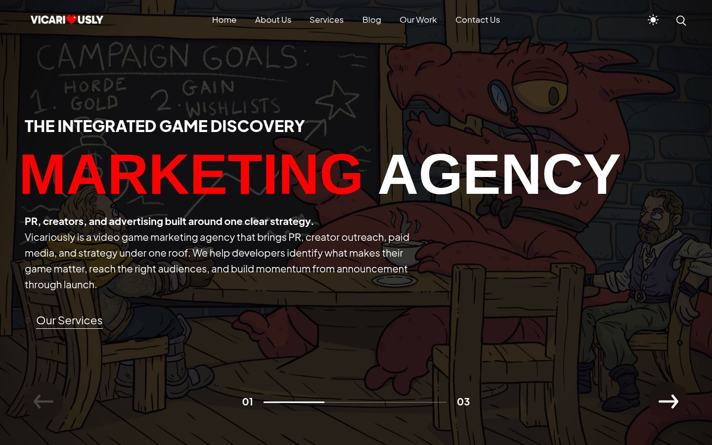 Vicariously &middot; HOMEPAGE_SCREENSHOT