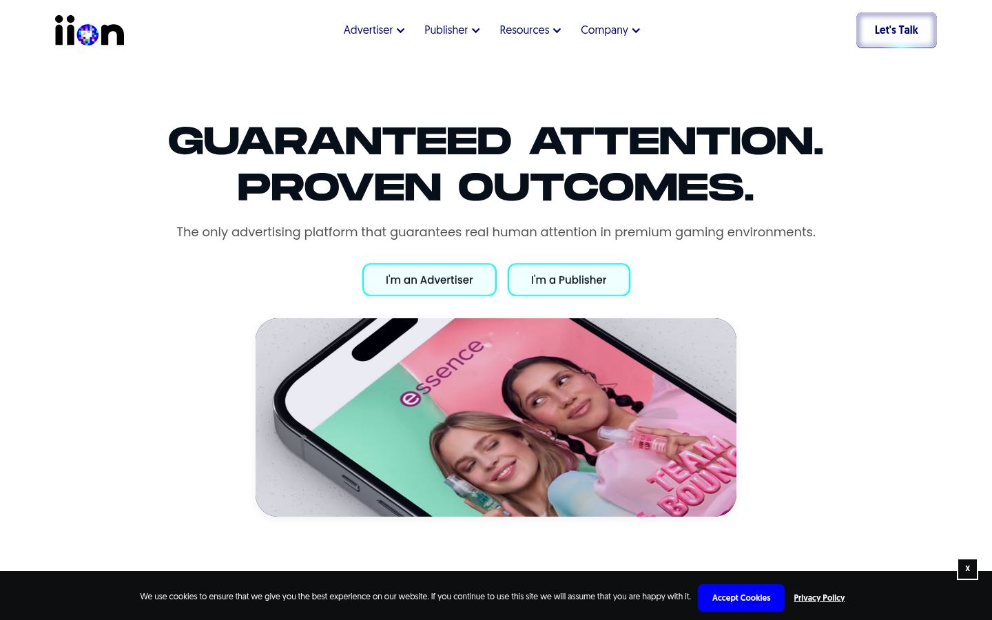 iion &middot; HOMEPAGE_SCREENSHOT
